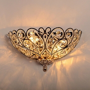 Накладной светильник Abrasax 11002 HSB11002/2 цвет плафона/подвески Прозрачный, Хром, цвет арматуры Хром-4