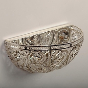 Накладной светильник Abrasax 12003 HSB12003/2 цвет плафона/подвески Прозрачный, Хром, цвет арматуры Хром-2