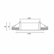 Встраиваемый светильник Hesby Lighting AtLas HSBL_0086 цвет Белый-6