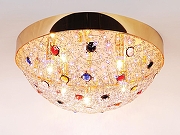 Накладной светильник Abrasax Alicia HYX10179-5GO цвет плафона/подвески Разноцветный, цвет арматуры Золото-1