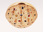 Накладной светильник Abrasax Alicia HYX10179-5GO цвет плафона/подвески Разноцветный, цвет арматуры Золото-3