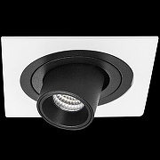 Встраиваемый светильник Lightstar Intero TUBO i516172 цвет плафона/подвески Черный, цвет арматуры Белый-1