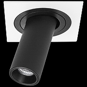 Встраиваемый светильник Lightstar Intero TUBO i516272 цвет плафона/подвески Черный, цвет арматуры Белый-1