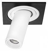 Встраиваемый светильник Lightstar Intero TUBO i517262 цвет плафона/подвески Белый, цвет арматуры Черный