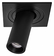 Встраиваемый светильник Lightstar Intero TUBO i517272 цвет плафона/подвески Черный, цвет арматуры Черный