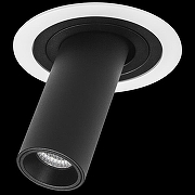 Встраиваемый светильник Lightstar Intero TUBO i616272 цвет плафона/подвески Черный, цвет арматуры Белый-1