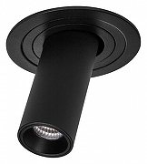 Встраиваемый светильник Lightstar Intero TUBO i617274 цвет плафона/подвески Черный, цвет арматуры Черный