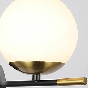 Бра ILLUMICO IL0059 IL0059-1W-79 BK COP цвет плафона/подвески Белый, цвет арматуры Черный-2