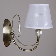 Бра ILLUMICO CASTOR IL0193-1WSQ-24 AB CASTOR цвет плафона/подвески Белый, цвет арматуры Бронза-1