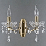 Бра ILLUMICO CASTOR IL0265-2WSQ-24 AB CASTOR цвет плафона/подвески Прозрачный, цвет арматуры Бронза-2