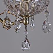 Бра ILLUMICO CASTOR IL0265-2WSQ-24 AB CASTOR цвет плафона/подвески Прозрачный, цвет арматуры Бронза-5