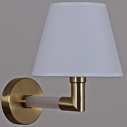 Бра ILLUMICO BRASS IL0501-1W-79 BRASS цвет плафона/подвески Белый, цвет арматуры Белый, Золото-1