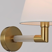 Бра ILLUMICO BRASS IL0501-1W-79 BRASS цвет плафона/подвески Белый, цвет арматуры Белый, Золото-4