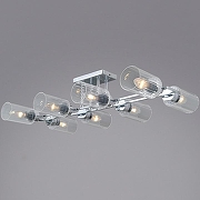 Светильник на штанге ILLUMICO NAPLES IL0780-8CSQ-25 CR NAPLES цвет плафона/подвески Прозрачный, цвет арматуры Хром-1