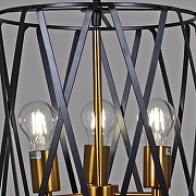 Подвесной светильник ILLUMICO IL1023-3PB-05 BK GD цвет плафона/подвески Золото, Черный, цвет арматуры Золото, Черный-3