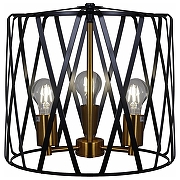Подвесной светильник ILLUMICO IL1023-3PB-05 BK GD цвет плафона/подвески Золото, Черный, цвет арматуры Золото, Черный-4