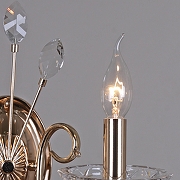 Бра ILLUMICO IL2367-1WOR-39 GD цвет плафона/подвески Прозрачный, цвет арматуры Золото-2