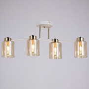 Светильник на штанге ILLUMICO Qui IL6111-4COU-79 WH GD Qui цвет плафона/подвески Тонированный, цвет арматуры Белый, Золото