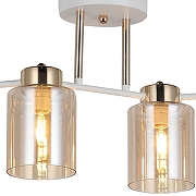 Светильник на штанге ILLUMICO Qui IL6111-4COU-79 WH GD Qui цвет плафона/подвески Тонированный, цвет арматуры Белый, Золото-1