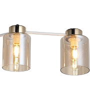 Светильник на штанге ILLUMICO Qui IL6111-5COU-79 WH GD Qui цвет плафона/подвески Тонированный, цвет арматуры Белый, Золото-2