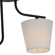 Светильник на штанге ILLUMICO Beti IL8134-2COU-79 BK Beti цвет плафона/подвески Белый, Черный, цвет арматуры Черный-2