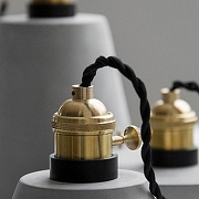 Подвесной светильник Imperiumloft INDUSTRY INDUSTRY01 цвет плафона/подвески Серый, цвет арматуры Латунь-6