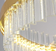 Подвесной светильник Natali Kovaltseva INNOVATION STYLE 83151 цвет плафона/подвески Прозрачный, цвет арматуры Золото-7