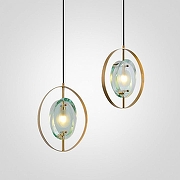 Подвесной светильник Imperiumloft Isendo One ISENDO-ONE01 цвет плафона/подвески Голубой, цвет арматуры Золото