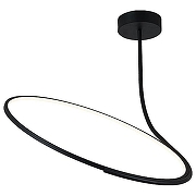 Светильник на штанге Italline IT013-6025 IT013-6025 black 3000K цвет плафона/подвески Белый, Черный, цвет арматуры Черный