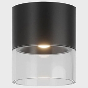 Накладной светильник Italline IT014-0201 IT014-0201 black цвет плафона/подвески Прозрачный, Черный, цвет арматуры Черный