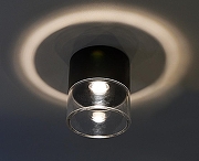 Накладной светильник Italline IT014-0201 IT014-0201 black цвет плафона/подвески Прозрачный, Черный, цвет арматуры Черный-2