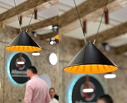 Светильник на растяжке Italline IT03-1429 IT03-1429 black/orange цвет плафона/подвески Оранжевый, Черный, цвет арматуры Черный-3