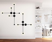 Накладной светильник Italline IT03-1436 IT03-1436 black цвет плафона/подвески Черный, цвет арматуры Черный-2