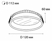Встраиваемый светильник Italline IT06-6012 IT06-6012 black 3000K цвет Черный-1