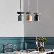 Подвесной светильник Imperiumloft JESS JESS01 цвет плафона/подвески Розовый, цвет арматуры Синий-3