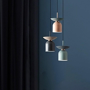 Подвесной светильник Imperiumloft JESS JESS01 цвет плафона/подвески Розовый, цвет арматуры Синий-4