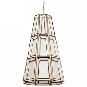 Подвесной светильник Covali JPL-22053a цвет плафона/подвески Белый, Латунь, цвет арматуры Латунь