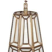 Подвесной светильник Covali JPL-22053a цвет плафона/подвески Белый, Латунь, цвет арматуры Латунь-2