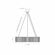 Подвесной светильник Covali JPL-23504 цвет плафона/подвески Белый, Латунь, цвет арматуры Латунь-6