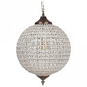 Подвесной светильник Covali JPL-23638 цвет плафона/подвески Белый, Прозрачный, цвет арматуры Медь