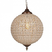 Подвесной светильник Covali JPL-23638 цвет плафона/подвески Белый, Прозрачный, цвет арматуры Медь-1