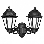 Светильник на штанге Fumagalli Saba K22.141.000.AXF1R цвет плафона/подвески Прозрачный, цвет арматуры Черный