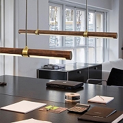 Подвесной светильник Imperiumloft KEMI KEMI01 цвет плафона/подвески Белый, Коричневый, цвет арматуры Белый-4