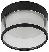 Встраиваемый светильник Эра KL82 BK цвет плафона/подвески Прозрачный, цвет арматуры Черный-1