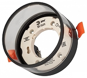 Встраиваемый светильник Эра KL82 BK цвет плафона/подвески Прозрачный, цвет арматуры Черный-3