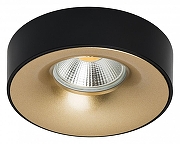 Встраиваемый светильник Lightstar Lev1go L01002327 цвет плафона/подвески Черный, Золото, цвет арматуры Черный