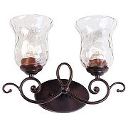 Бра L'Arte Luce Gela L17722.19 цвет плафона/подвески Прозрачный, цвет арматуры Коричневый