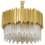 Подвесной светильник L'Arte Luce L21516.92 цвет плафона/подвески Прозрачный, цвет арматуры Золото-1