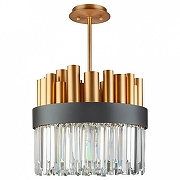 Светильник на штанге L'Arte Luce L23011 цвет плафона/подвески Прозрачный, цвет арматуры Черный