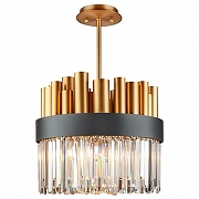 Светильник на штанге L'Arte Luce L23011 цвет плафона/подвески Прозрачный, цвет арматуры Черный-1